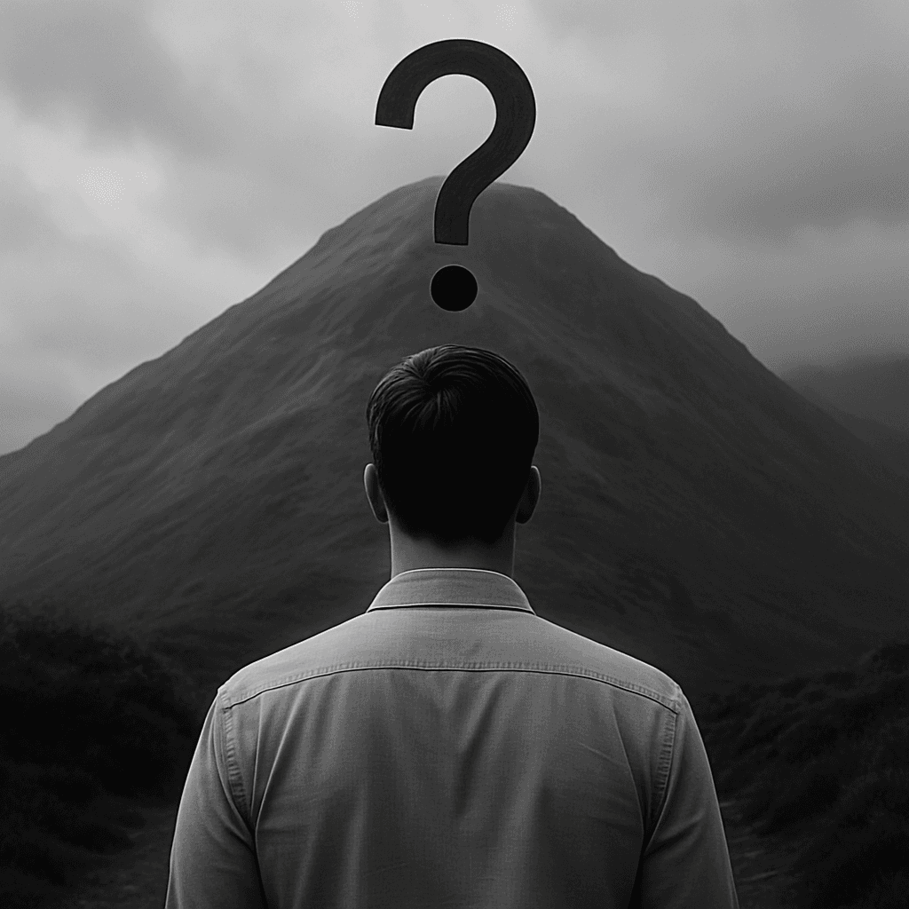 Man facing situational challenges