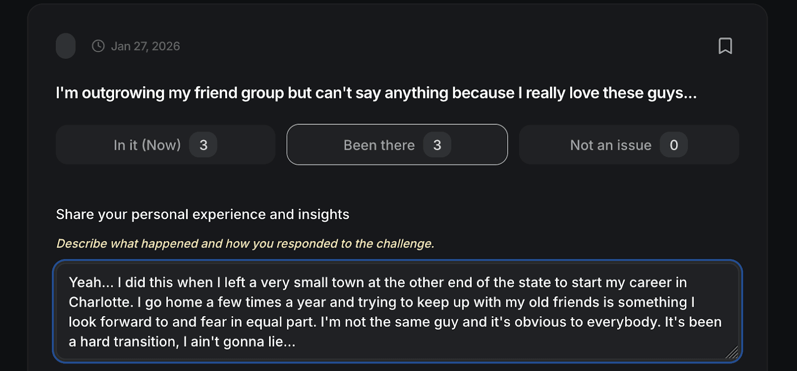 Camaraderie app - sherpa sharing experience